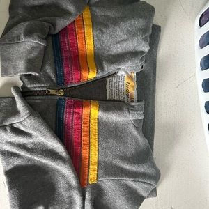 Aviator Nation kids 14 zip up sweatshirt